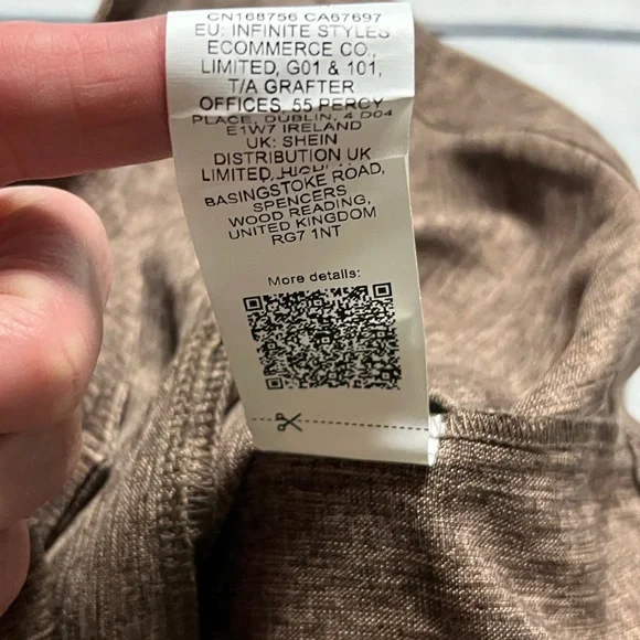 NWT Emery Rose Two Piece/ Brown Vest and Pants Set Size L - Picture 7 of 16